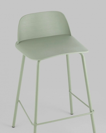 Стул полубарный Stool Group Mist Серо-зеленый