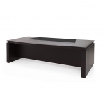 Стол письменный закругленный Profoffice LAGO 105 104 FE/SC BLACK Дуб Ферро Черный