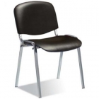 Стул для посетителей EasyChair EChair Rio ИЗО хром к/з чёрный 19180 V-14 PV-1