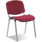 Стул для посетителей EasyChair UP_EChair Rio ИЗО хром ткань бордо С-29 ТК-11 244440