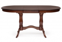 Стол раскладной Tetchair Eva EV-T4EX дерево гевея/мдф, 120+39х80х75см, MAF Brown