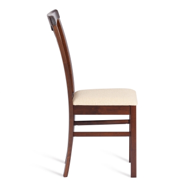 Стул Tetchair Гермес/ Hermes, дерево гевея Cappuchino , ткань бежевая S178-4