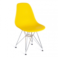 Стул CINDY IRON CHAIR EAMES mod. 002 / 1 шт. в упаковке металл, пластик, 51x46x82,5, желтый