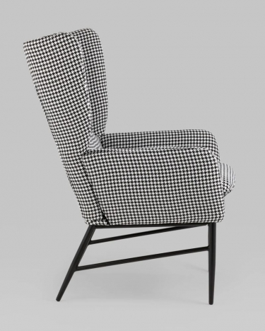 Кресло Stool Group Мэйден Гусиная лапка черно-белый