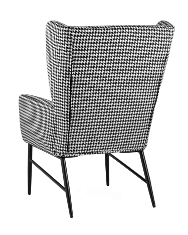 Кресло Stool group Мэйден Гусиная лапка черно-белый