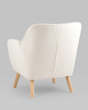 Кресло Stool Group Ричи тедди Белый