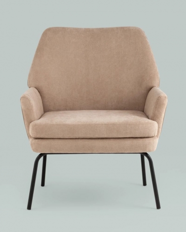 Кресло Stool Group Харви Светло-коричневый с коричневой экокожей