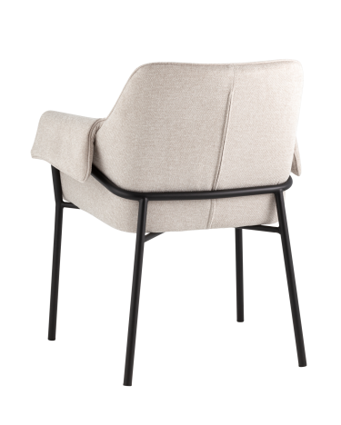 Кресло лаунж Stool group Бесс рогожка Бежевый