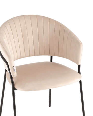 Стул Stool Group Бруно велюр Кремовый