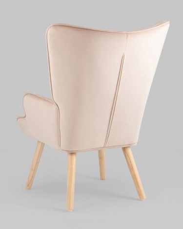 Кресло Stool Group Хью велюр Бежевый
