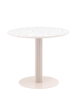 Стол обеденный Stool Group Stem D90 Терраццо