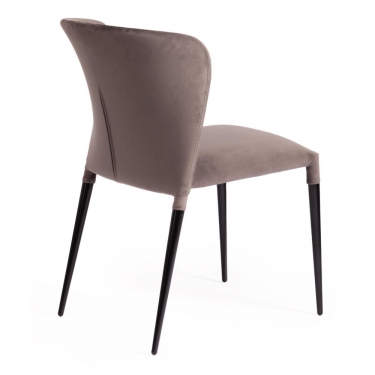 Стул Tetchair ALVOR mod. 715 ткань/металл, 48х65х86 см, высота до сиденья 51 см, темно-серый barkhat 14/черный