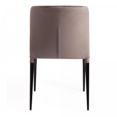 Стул Tetchair ALVOR mod. 715 ткань/металл, 48х65х86 см, высота до сиденья 51 см, темно-серый barkhat 14/черный