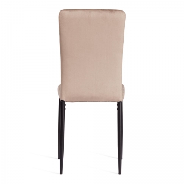 Стул Tetchair VERTER mod. 37-1 металл, вельвет, 47,8 х 41,5 х 97 см, Beige бежевый HLR8 / черный