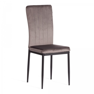 Стул Tetchair VERTER mod. 37-1 металл, вельвет, 47,8 х 41,5 х 97 см, Dark grey темно-серый HLR24 / черный