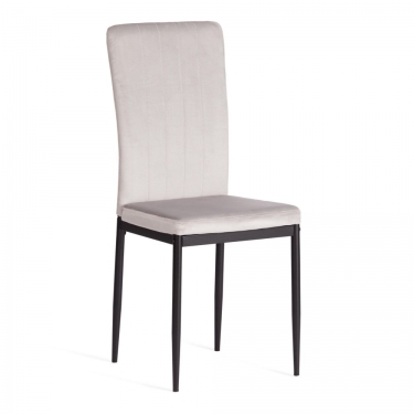 Стул Tetchair VERTER mod. 37-1 металл, вельвет, 47,8 х 41,5 х 97 см, Light grey светло-серый HLR14 / черный