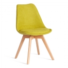 Стул Tetchair TULIP SOFT mod. 053V дерево/пластик/ткань, 49,5 x 54,5 x 84 см, Светло-зеленый Light green LY1701-8