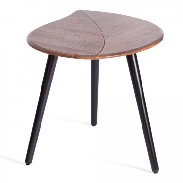 Журнальный стол Tetchair RIMMINI мдф, 77х78х50,4 см, орех кантри/черный