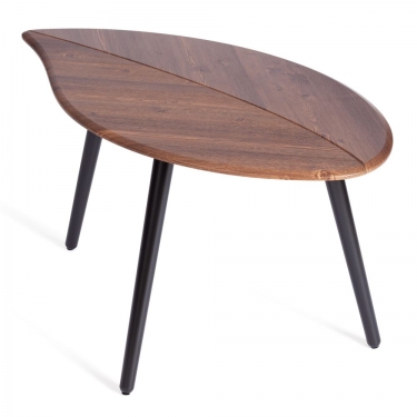 Журнальный стол Tetchair RIMMINI мдф, 77х78х50,4 см, орех кантри/черный