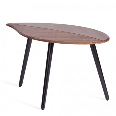 Журнальный стол Tetchair RIMMINI мдф, 77х78х50,4 см, орех кантри/черный