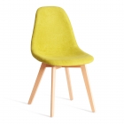Стул Tetchair CINDY SOFT mod. C1021F1-1 фактурный велюр/дерево бук, Светло-зеленый LY1701-8 / натуральный