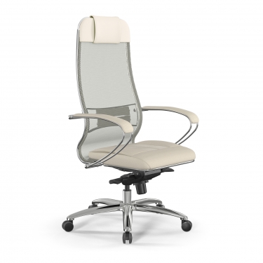 Кресло руководителя Метта Samurai SL-1, Молочный 8.2.1.49