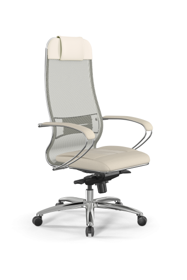 Кресло руководителя Метта Samurai SL-1, Молочный 8.2.1.49