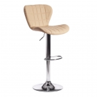 Стул барный Tetchair AVIONIC mod. KY712A / 1 шт. в упаковке металл/экокожа, 455386-107 см, бежевый/хром