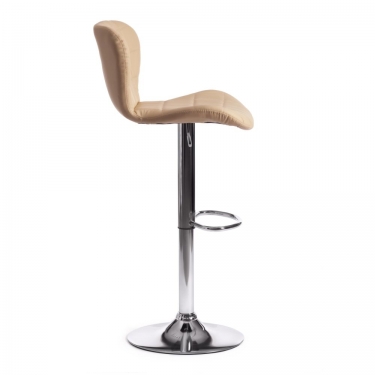 Стул барный Tetchair AVIONIC mod. KY712A / 1 шт. в упаковке металл/экокожа, 455386-107 см, бежевый/хром
