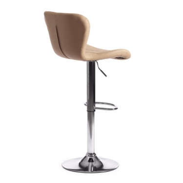 Стул барный Tetchair AVIONIC mod. KY712A / 1 шт. в упаковке металл/экокожа, 455386-107 см, бежевый/хром