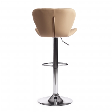 Стул барный Tetchair AVIONIC mod. KY712A / 1 шт. в упаковке металл/экокожа, 455386-107 см, бежевый/хром