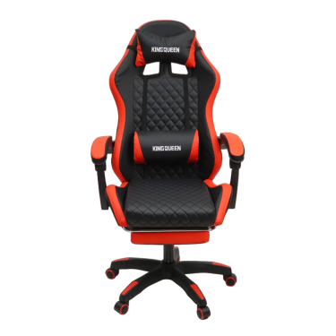 Кресло KINGQUEEN 892-1 цвет черный/красный с массажем 892-1-black-red-mass