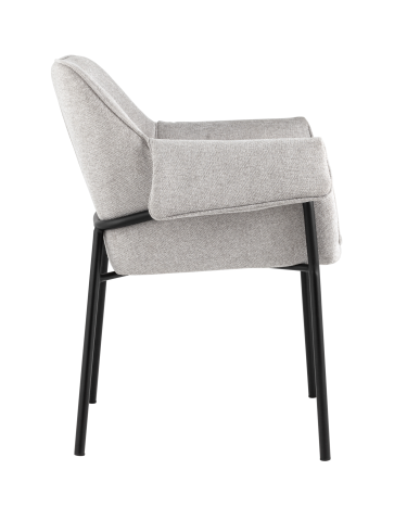 Кресло Stool group Бесс, рогожка, светло-серый*