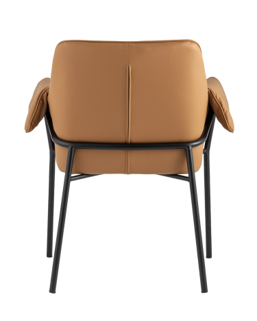 Кресло Stool group Бесс,  экокожа коричневая*