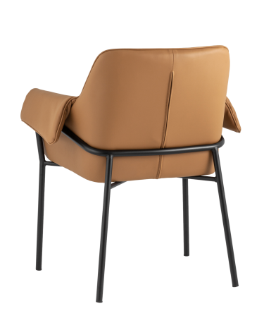 Кресло Stool group Бесс,  экокожа коричневая*