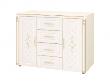 Комод с колоннами Витра Венеция 32.34 Сосна Астрид Ваниль