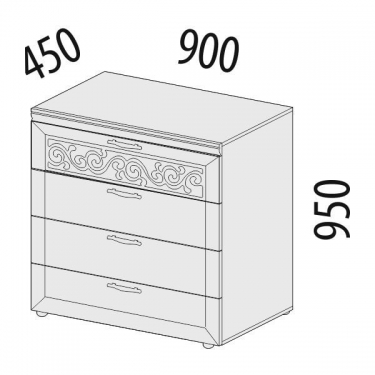 Комод Витра Тиффани 93.18