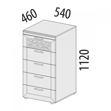 Комод Витра Тиффани 93.19
