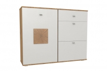 Комод комбинированный Любимый дом Фиджи ЛД 659.350.000 Дуб золотой Белый