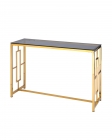 Консоль Stool Group БРУКЛИН 120x40 Золото стекло smoke