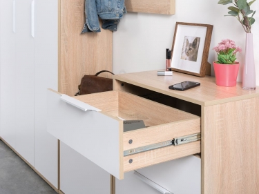 Комод Mobi Куба 13.114 Дуб сонома-белый премиум