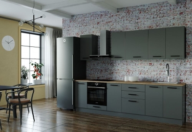 Гарнитур кухонный 2800 Санвут Антрацит 2800