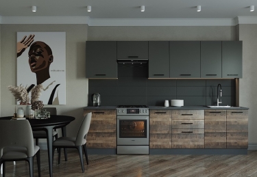 Гарнитур кухонный 3000 Санвут Гранж 3000