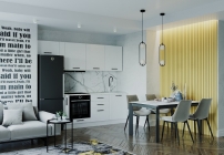 Гарнитур кухонный 2550 Санвут Жемчуг 2550