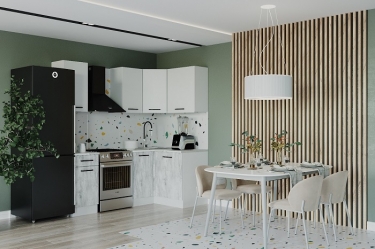 Гарнитур кухонный угловой 2000 Санвут Бланка 2000х1200