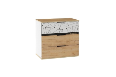 Комод Урбан Любимый дом ЛД 528.160.000 Дуб Золотой/Белый