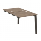 Стол-приставка двойной к опорным элементам Рива ONIX WOOD OW.D.SPR-0.7 Тиквуд Темный/Темный