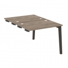 Стол-приставка двойной к опорным элементам Рива ONIX WOOD OW.D.SPR-1.7 Тиквуд Темный/Темный