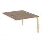 Стол-приставка двойной к опорным элементам Рива ONIX WOOD OW.D.SPR-2.7 Дуб Аризона/Светлый