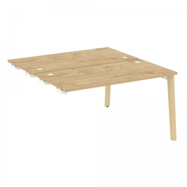 Стол-приставка двойной к опорным элементам Рива ONIX WOOD OW.D.SPR-3.7 Тиквуд Светлый/Светлый